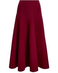 Proenza Schouler - Heidi Flared Rok Met Vlakken - Lyst