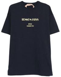 N°21 - Short-Sleeve Printed T-Shirt - Lyst