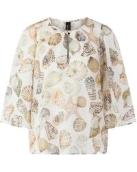 Marc Cain - Seashell-Print Blouse - Lyst