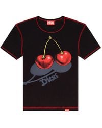 DIESEL - Sv-T-Ele-Cher T-Shirt - Lyst