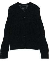 Liu Jo - Button-Front Open-Knit Cardigan - Lyst