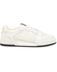 Fendi - Match Leather Sneakers - Lyst