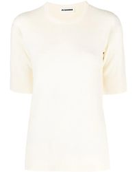 Jil Sander - Round-Neck Knitted T-Shirt - Lyst