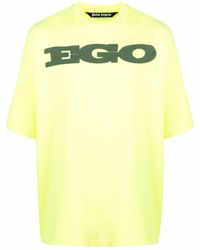 Palm Angels - Ego-Print Drop-Shoulder T-Shirt - Lyst