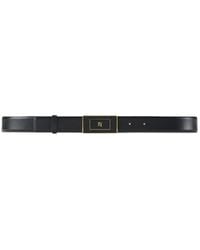 Elisabetta Franchi - Leather Logo-Plaque Belt - Lyst