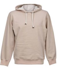 Brunello Cucinelli - Drawstring-Hood Cotton Hoodie - Lyst