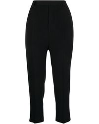 Rick Owens - Pressed-crease Cropped Trousers - Lyst