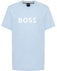 HUGO - T-shirt en coton à logo imprimé - Lyst