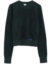 Loewe - Logo-Embroidered Boucle Sweater - Lyst