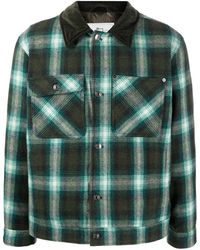 Woolrich - Check-pattern Wool-blend Shirt Jacket - Lyst