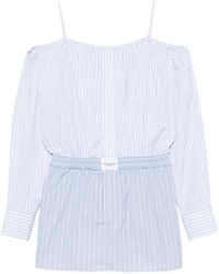 Alexander Wang - Striped Off-Shoulder Mini Dress - Lyst
