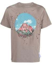 Satisfy - T-shirt en coton biologique à imprimé Sashiko - Lyst