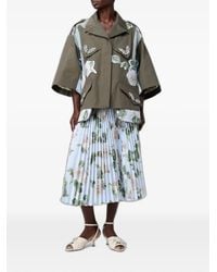 Antonio Marras - Floral-Print Pleated Midi Skirt - Lyst