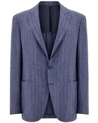 Canali - Blazer Con Botones - Lyst