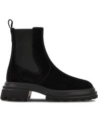 Hogan - Elastic-Panel Chelsea Boots - Lyst