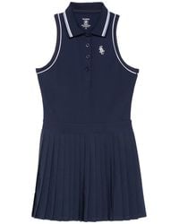 Sporty & Rich - Pleated Sleeveless Mini Dress - Lyst