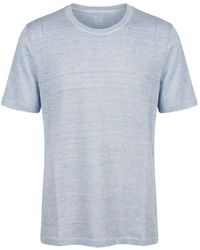 120% Lino - Slub-Texture Linen T-Shirt - Lyst