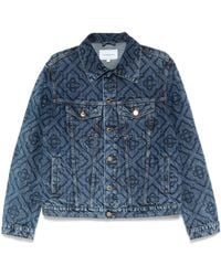 CASABLANCA - Laser Monogram Denim Jacket - Lyst