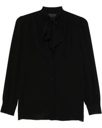 Nili Lotan - Tie-Neck Shirt - Lyst