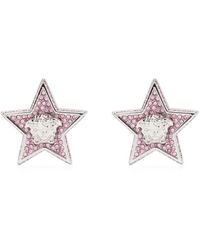 Versace - Medusa Star Crystal-embellished Stud Earrings - Lyst