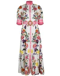 Borgo De Nor - Robe Longue En Coton Marni À Fleurs - Lyst