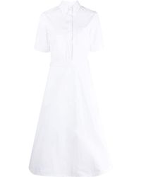 Thom Browne - A-line Cotton Shirt Dress - Lyst