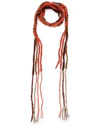 DSquared² - Braided-Design Scarf - Lyst