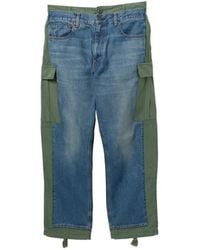 Junya Watanabe - Cargo Broek Met Vlakken - Lyst