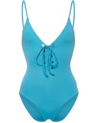 FEDERICA TOSI - Mia Lace-up Swimsuit - Lyst