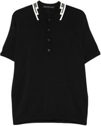 Low Brand - Contrast Collar T-Shirt - Lyst