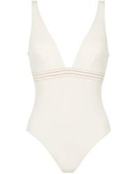 Eres - Sillage Plunge-Neck Swimsuit - Lyst