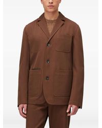 RETORI - Denim-Effect Single-Breasted Blazer - Lyst