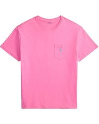 Polo Ralph Lauren - Embroidered-Logo Crew-Neck T-Shirt - Lyst
