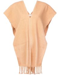 Voz - Poncho À Ourlet Frangé - Lyst