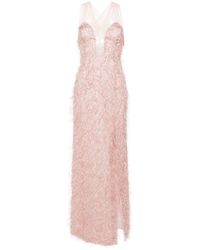 Genny - V-neck Tulle Gown - Lyst