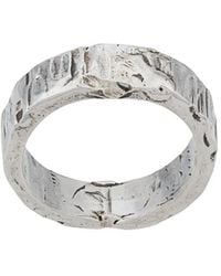 Emanuele Bicocchi - Bague À Design Texturé - Lyst