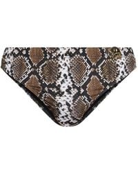 Moschino - X Smiley Snakeskin-Print Swimming Trunks - Lyst