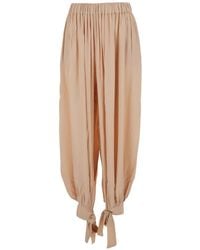 ANDAMANE - Noor Tie-Cuff Gathered Trousers - Lyst