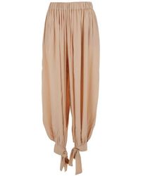 ANDAMANE - Noor Tie-Cuff Gathered Trousers - Lyst