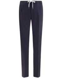 PT Torino - Drawstring Elasticated-Waist Trousers - Lyst