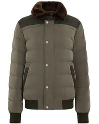 Moorer - Button High-Neck Padded Jacket - Lyst