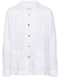Boglioli - Camp-collar Linen Shirt - Lyst
