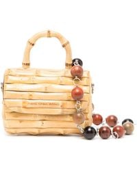 Feng Chen Wang - Mini-Tasche aus Bambus mit Perlenkette - Lyst