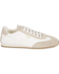 Prada - Sneakers Con Punta Tonda - Lyst