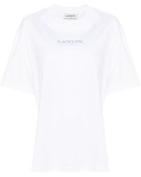 Lanvin - T Shirt Con Ricamo - Lyst