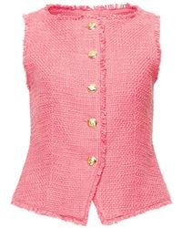 Cinq À Sept - Camen Button Bouclé Vest - Lyst