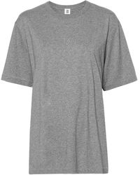 By Malene Birger - Fayeh Logo-Embroidered T-Shirt - Lyst