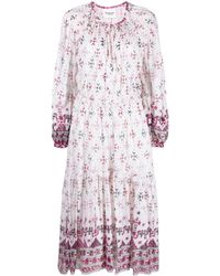Isabel Marant - Fratela Printed Cotton-blend Voile Midi Dress - Lyst