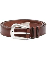 Orciani - Leather Buckle Belt - Lyst