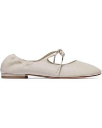 Bernardo - 1946 Tie-Fastening Elasticated Ballet Flats - Lyst